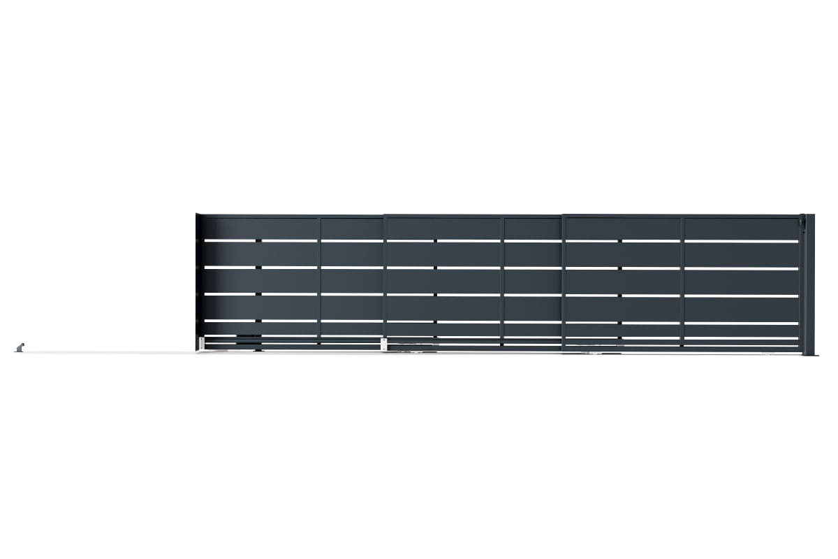 Automatisk Teleskopgrind Opal 3-delad Vänster | 6x1,52m