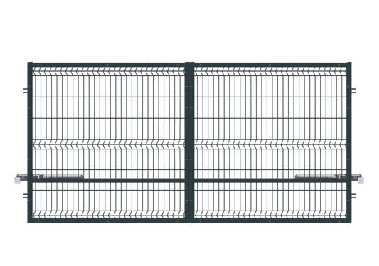 Automatisk Dubbelgrind Panel | 4x1,7m